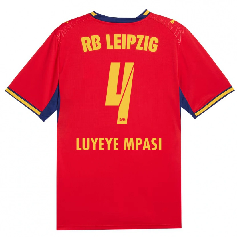 Danxen Enfant Maillot Seal Luyeye Mpasi #4 Rouge Jaune Bleu Roi Tenues Extérieur 2026/27 T-Shirt