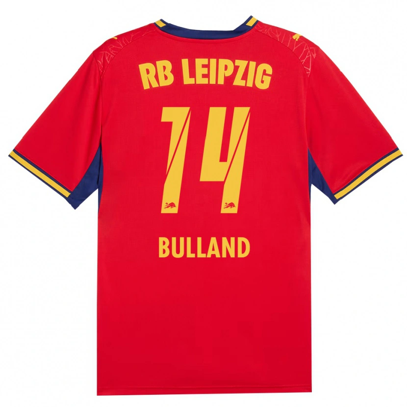 Danxen Enfant Maillot Anton Bulland #14 Rouge Jaune Bleu Roi Tenues Extérieur 2026/27 T-Shirt