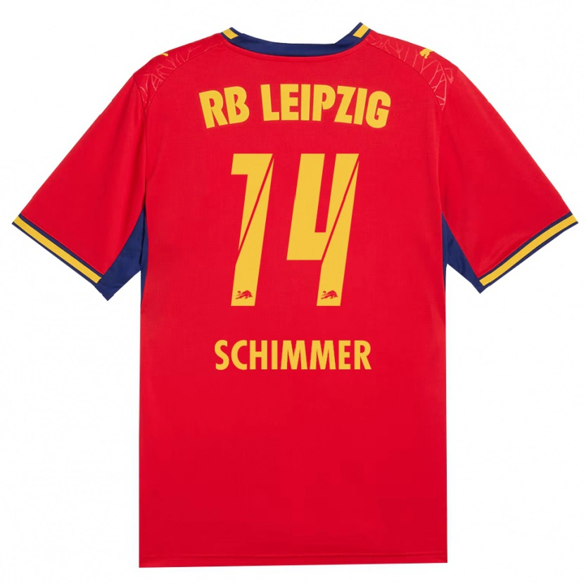 Danxen Enfant Maillot Marleen Schimmer #14 Rouge Jaune Bleu Roi Tenues Extérieur 2026/27 T-Shirt
