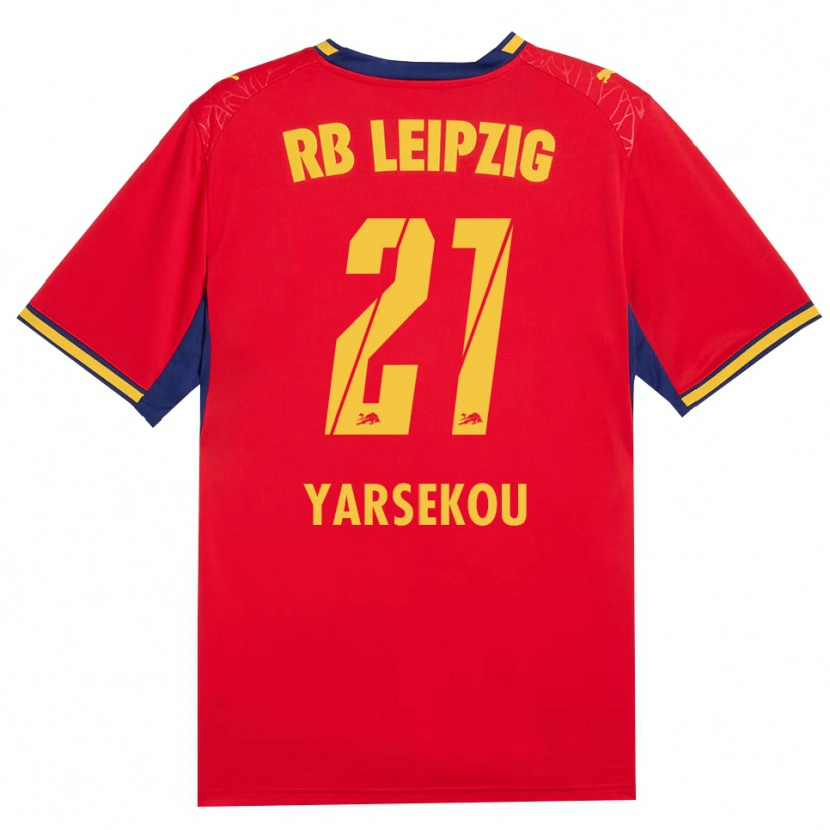 Danxen Enfant Maillot Dilane Yarsekou #21 Rouge Jaune Bleu Roi Tenues Extérieur 2026/27 T-Shirt