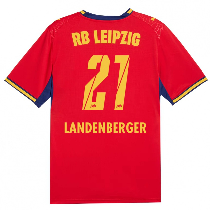 Danxen Enfant Maillot Julia Landenberger #21 Rouge Jaune Bleu Roi Tenues Extérieur 2026/27 T-Shirt