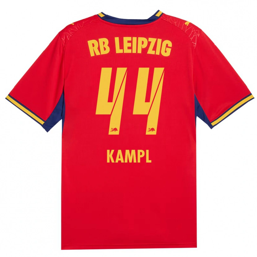 Danxen Enfant Maillot Kevin Kampl #44 Rouge Jaune Bleu Roi Tenues Extérieur 2026/27 T-Shirt