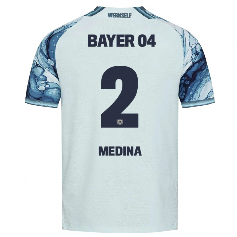 Danxen Enfant Maillot Facundo Medina #2 Vert Foncé Noir Tenues Extérieur 2026/27 T-Shirt