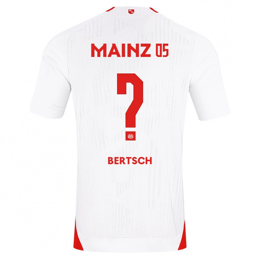 Danxen Enfant Maillot Paul Bertsch #0 Blanc Rouge Jaune Tenues Extérieur 2026/27 T-Shirt