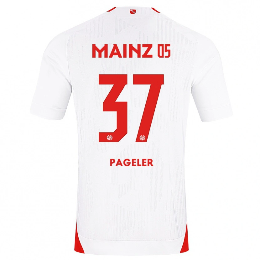 Danxen Enfant Maillot Maja Pageler #37 Blanc Rouge Jaune Tenues Extérieur 2026/27 T-Shirt