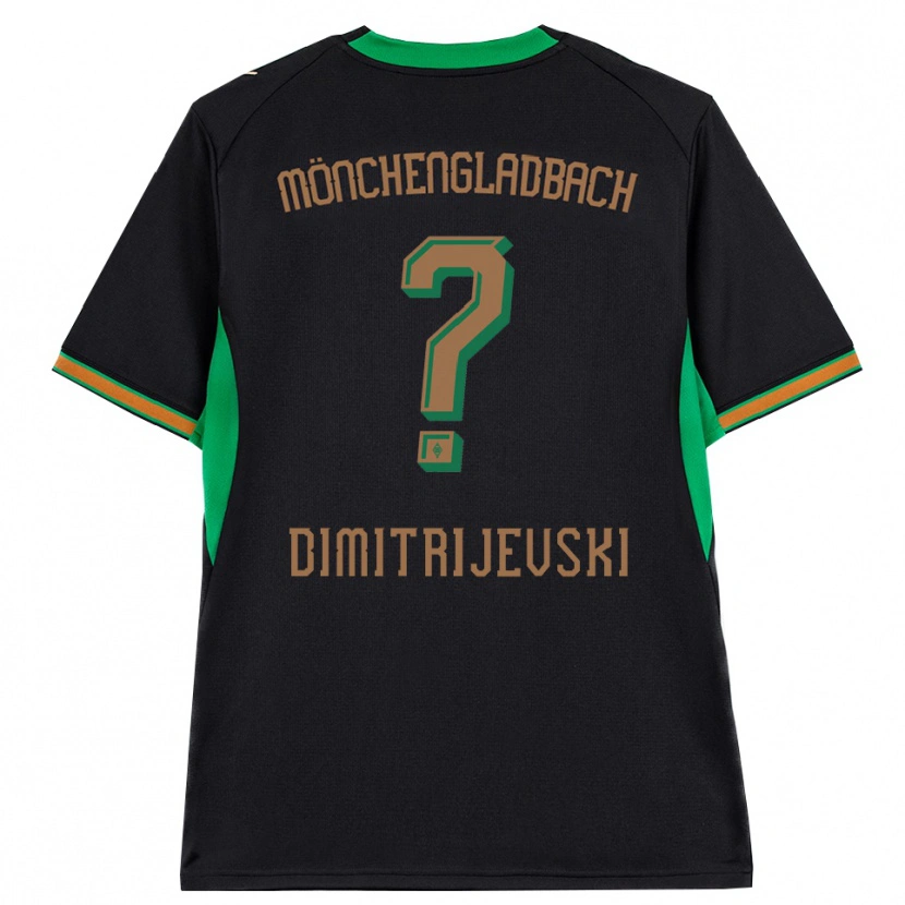 Danxen Enfant Maillot Maximilian Dimitrijevski #0 Noir Orange Vert Marron Tenues Extérieur 2026/27 T-Shirt