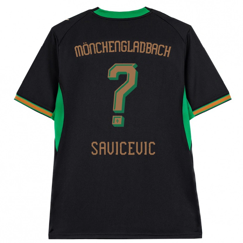 Danxen Enfant Maillot Stefan Savicevic #0 Noir Orange Vert Marron Tenues Extérieur 2026/27 T-Shirt