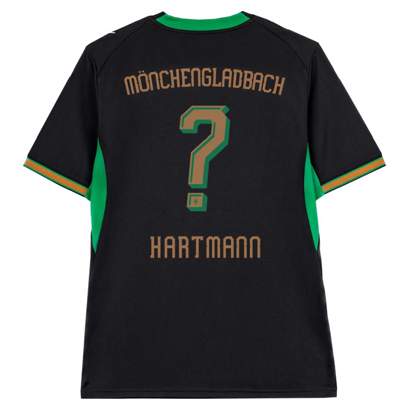 Danxen Enfant Maillot Miguel Hartmann #0 Noir Orange Vert Marron Tenues Extérieur 2026/27 T-Shirt