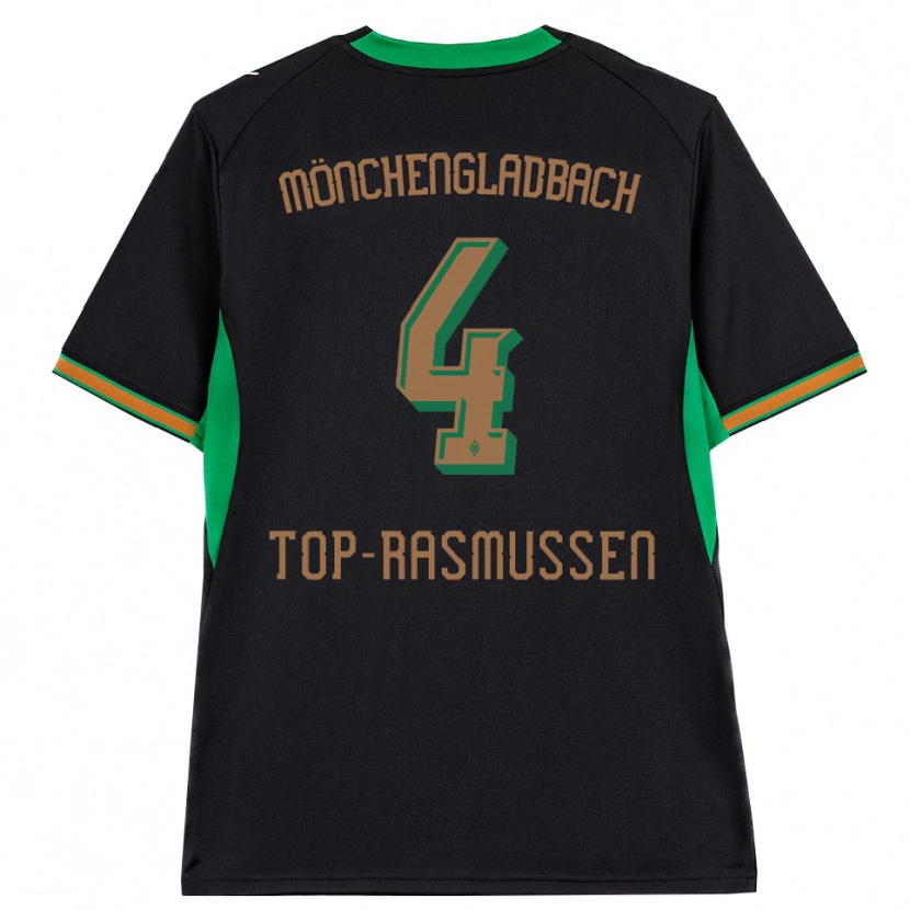 Danxen Enfant Maillot Tristan Top-Rasmussen #4 Noir Orange Vert Marron Tenues Extérieur 2026/27 T-Shirt