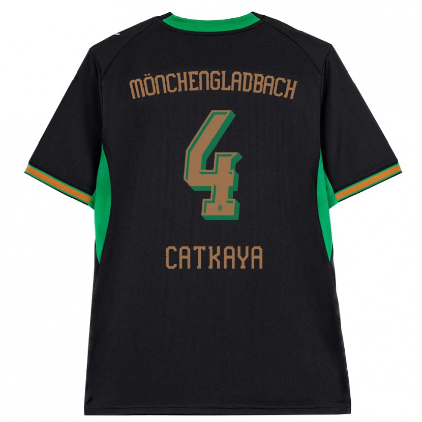 Danxen Enfant Maillot Talha Catkaya #4 Noir Orange Vert Marron Tenues Extérieur 2026/27 T-Shirt