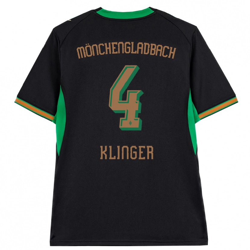 Danxen Enfant Maillot Nina Klinger #4 Noir Orange Vert Marron Tenues Extérieur 2026/27 T-Shirt