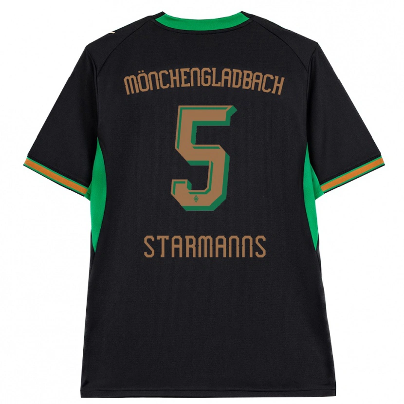 Danxen Enfant Maillot Sandra Starmanns #5 Noir Orange Vert Marron Tenues Extérieur 2026/27 T-Shirt