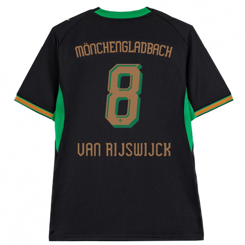 Danxen Enfant Maillot Britt Van Rijswijck #8 Noir Orange Vert Marron Tenues Extérieur 2026/27 T-Shirt