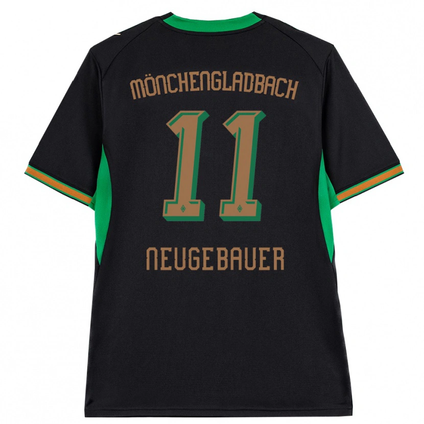 Danxen Enfant Maillot Simon Neugebauer #11 Noir Orange Vert Marron Tenues Extérieur 2026/27 T-Shirt
