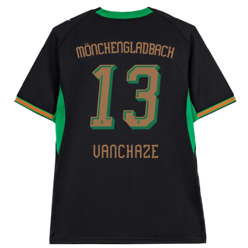 Danxen Enfant Maillot Charly Vanchaze #13 Noir Orange Vert Marron Tenues Extérieur 2026/27 T-Shirt