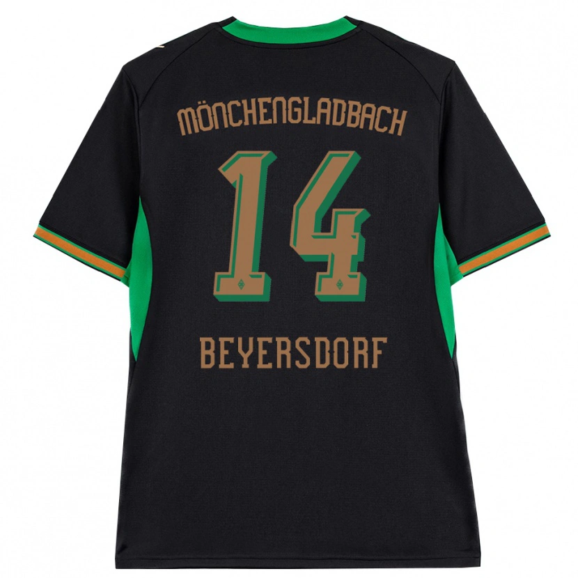 Danxen Enfant Maillot Chris Beyersdorf #14 Noir Orange Vert Marron Tenues Extérieur 2026/27 T-Shirt