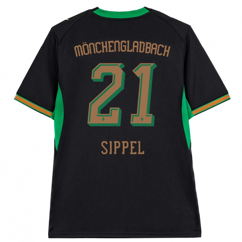 Danxen Enfant Maillot Tobias Sippel #21 Noir Orange Vert Marron Tenues Extérieur 2026/27 T-Shirt