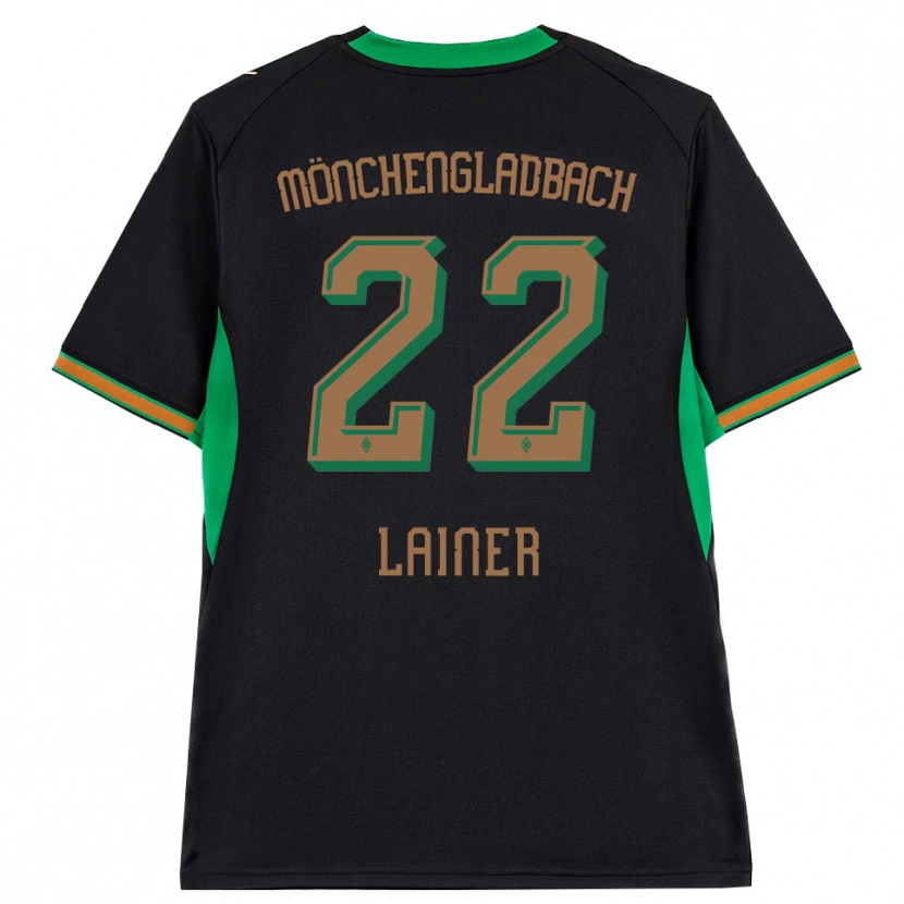 Danxen Enfant Maillot Stefan Lainer #22 Noir Orange Vert Marron Tenues Extérieur 2026/27 T-Shirt