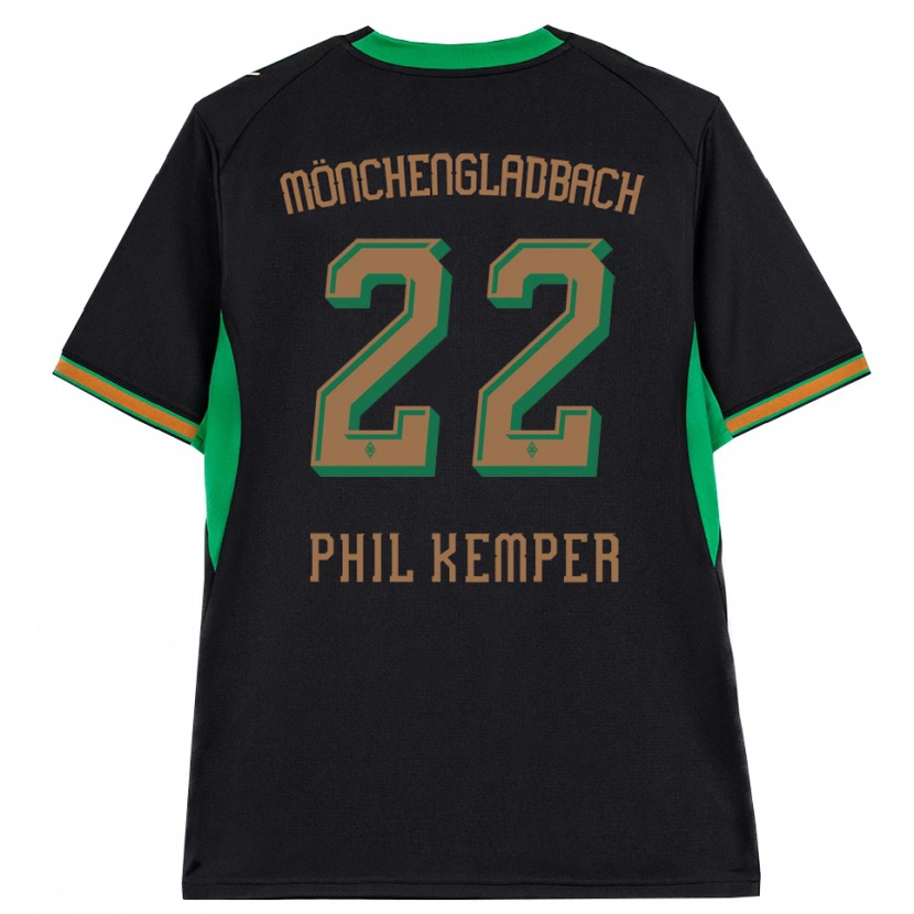 Danxen Enfant Maillot Phil Kemper #22 Noir Orange Vert Marron Tenues Extérieur 2026/27 T-Shirt