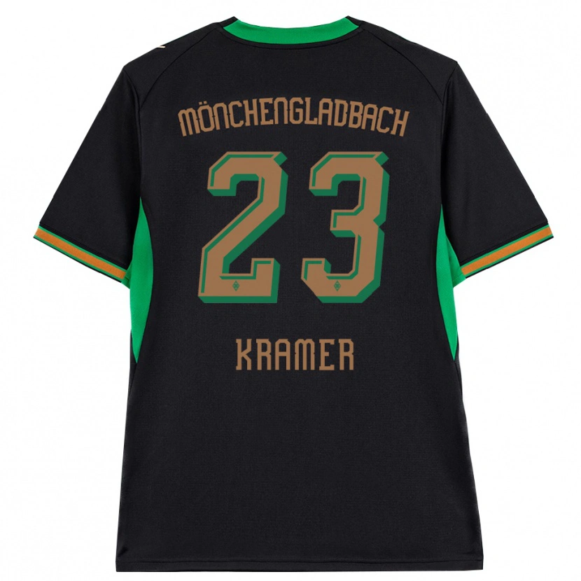 Danxen Enfant Maillot Christoph Kramer #23 Noir Orange Vert Marron Tenues Extérieur 2026/27 T-Shirt
