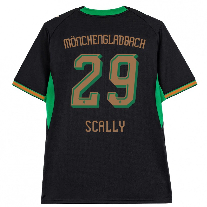 Danxen Enfant Maillot Joe Scally #29 Noir Orange Vert Marron Tenues Extérieur 2026/27 T-Shirt