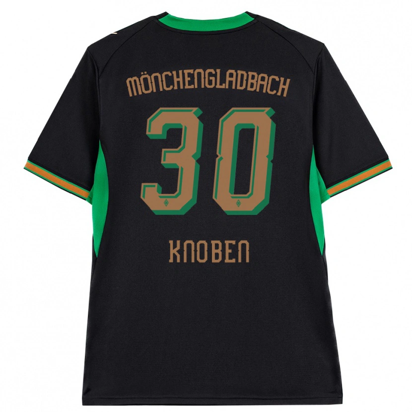 Danxen Enfant Maillot Florian Knoben #30 Noir Orange Vert Marron Tenues Extérieur 2026/27 T-Shirt
