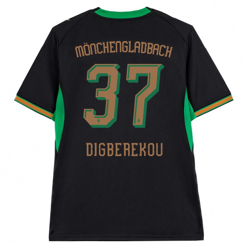 Danxen Enfant Maillot Ibrahim Digberekou #37 Noir Orange Vert Marron Tenues Extérieur 2026/27 T-Shirt