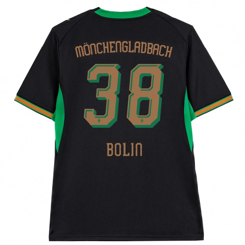 Danxen Enfant Maillot Hugo Bolin #38 Noir Orange Vert Marron Tenues Extérieur 2026/27 T-Shirt