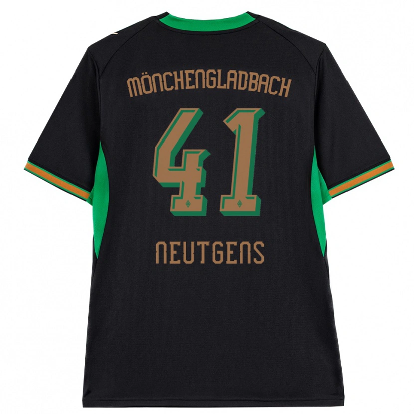 Danxen Enfant Maillot Maximilian Neutgens #41 Noir Orange Vert Marron Tenues Extérieur 2026/27 T-Shirt