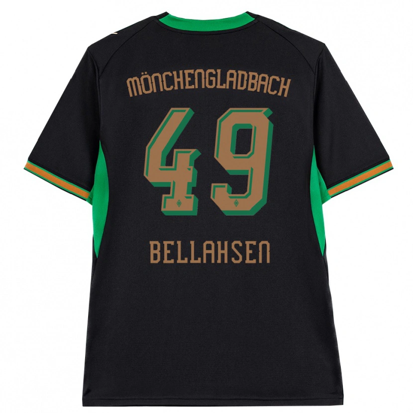 Danxen Enfant Maillot Joseph Bellahsen #49 Noir Orange Vert Marron Tenues Extérieur 2026/27 T-Shirt