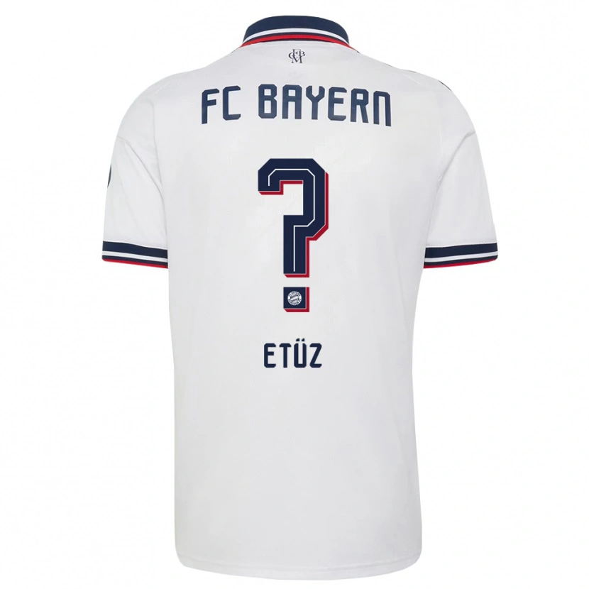 Danxen Enfant Maillot Atakan Etüz #0 Blanc Gris Rouge Tenues Extérieur 2026/27 T-Shirt