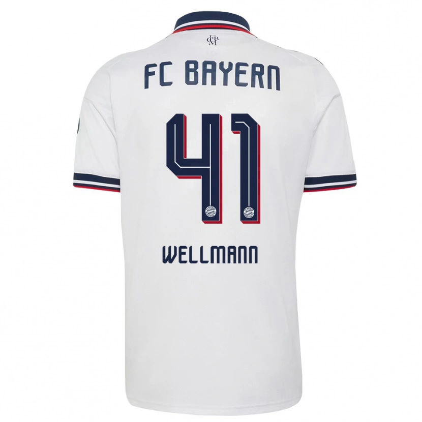 Danxen Enfant Maillot Anna Wellmann #41 Blanc Gris Rouge Tenues Extérieur 2026/27 T-Shirt
