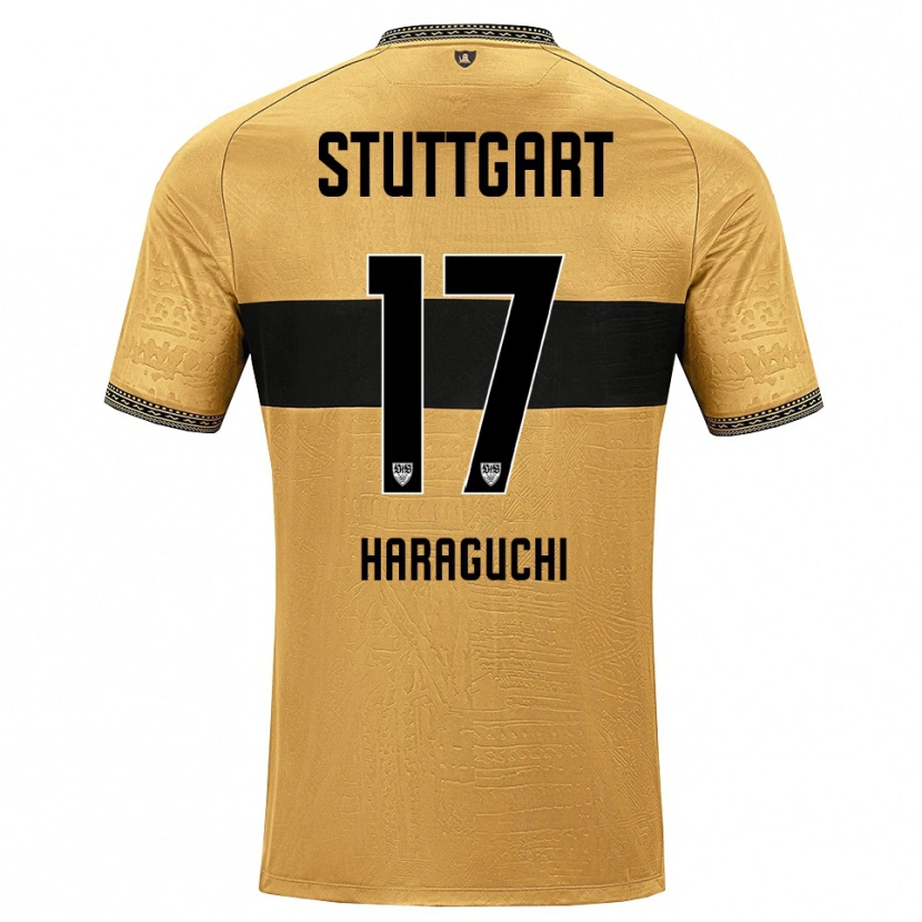 Danxen Enfant Maillot Genki Haraguchi #17 Marron Noir Blanc Tenues Extérieur 2026/27 T-Shirt
