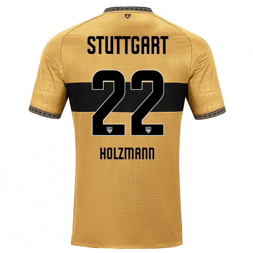 Danxen Enfant Maillot Lucas Holzmann #22 Marron Noir Blanc Tenues Extérieur 2026/27 T-Shirt