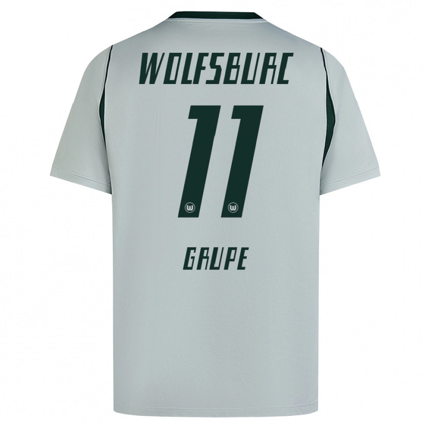 Danxen Enfant Maillot Lenn Grupe #11 Gris Vert Tenues Extérieur 2026/27 T-Shirt