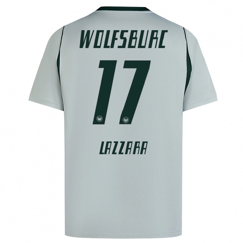 Danxen Enfant Maillot Luan Lazzara #17 Gris Vert Tenues Extérieur 2026/27 T-Shirt