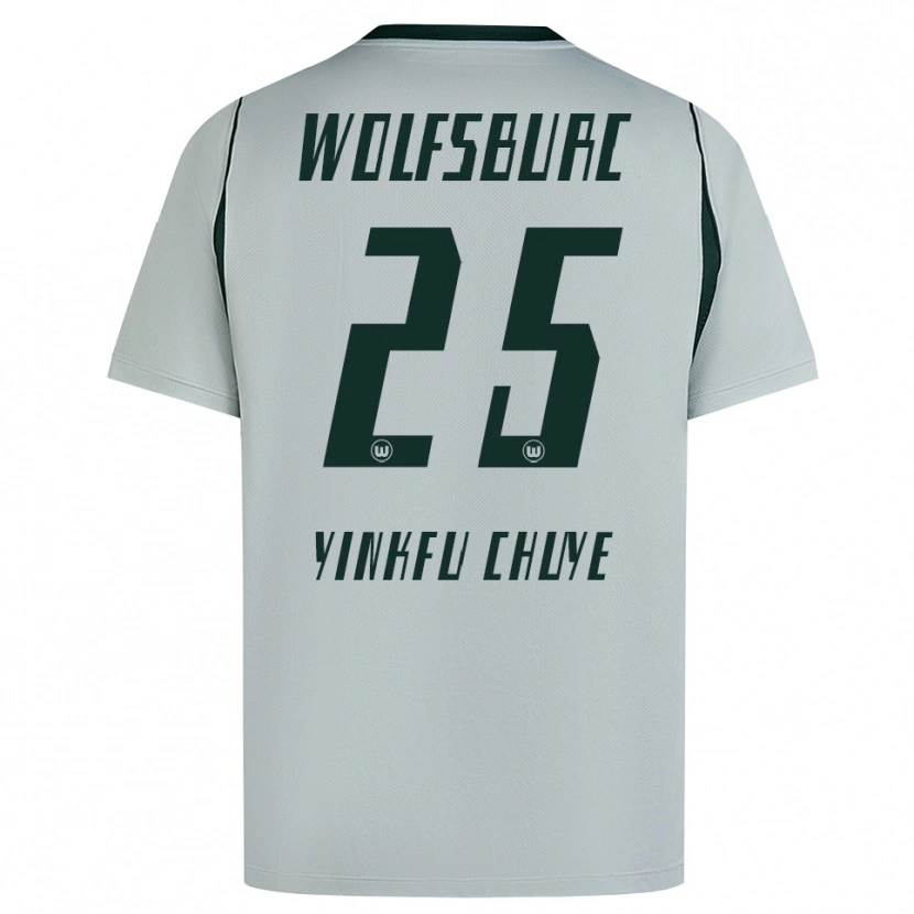 Danxen Enfant Maillot Miguel Yinkfu Chuye #25 Gris Vert Tenues Extérieur 2026/27 T-Shirt