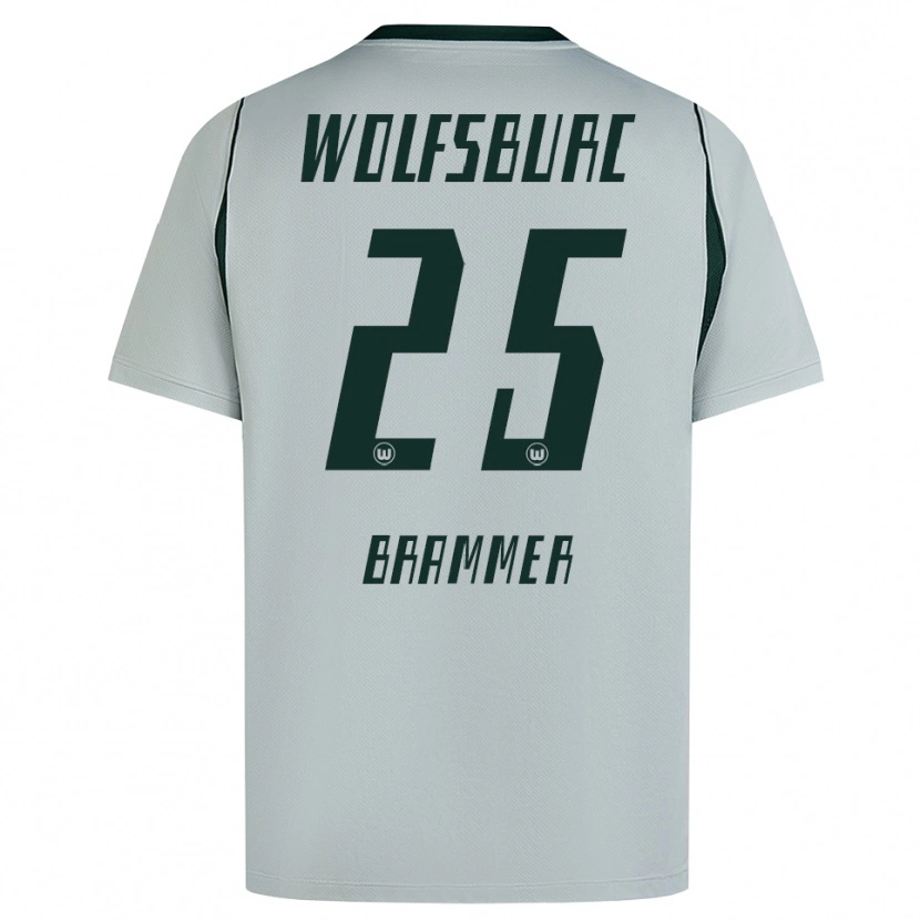 Danxen Enfant Maillot Ole Brammer #25 Gris Vert Tenues Extérieur 2026/27 T-Shirt