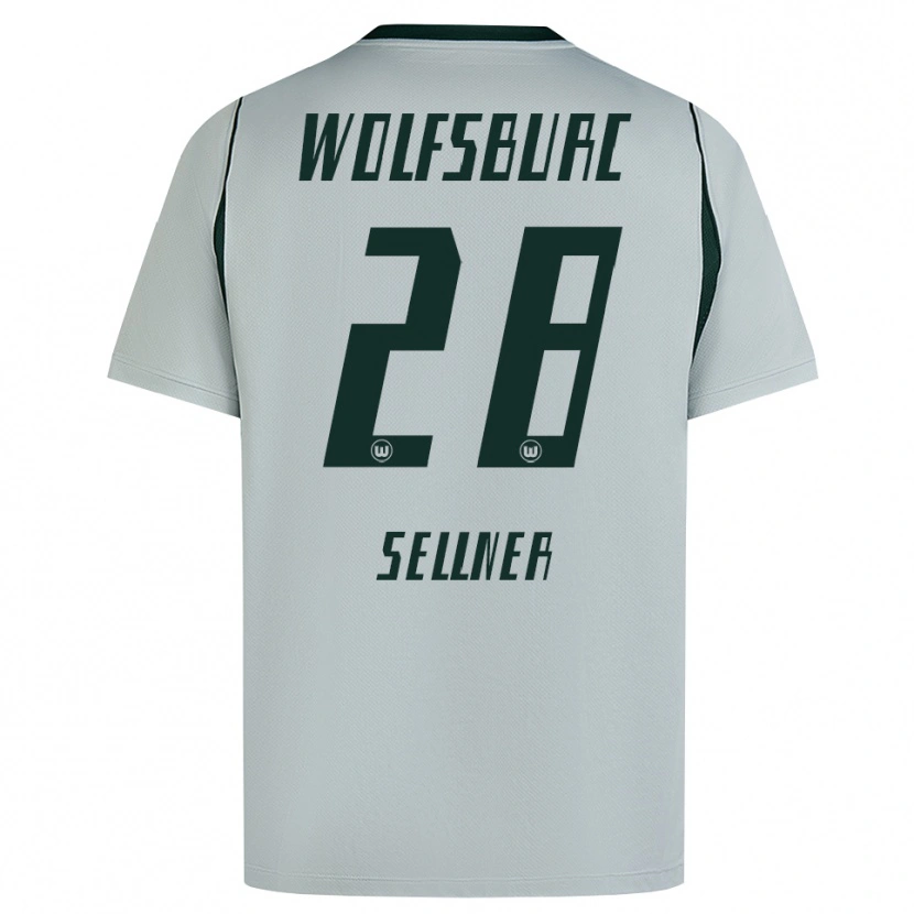 Danxen Enfant Maillot Tabea Sellner #28 Gris Vert Tenues Extérieur 2026/27 T-Shirt