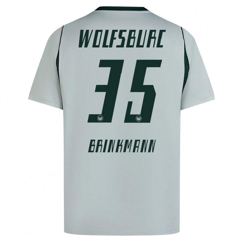 Danxen Enfant Maillot Karla Brinkmann #35 Gris Vert Tenues Extérieur 2026/27 T-Shirt
