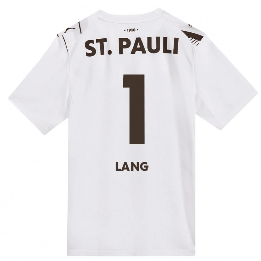 Danxen Enfant Maillot Christoph Lang #1 Café Blanc Rouge Tenues Extérieur 2026/27 T-Shirt