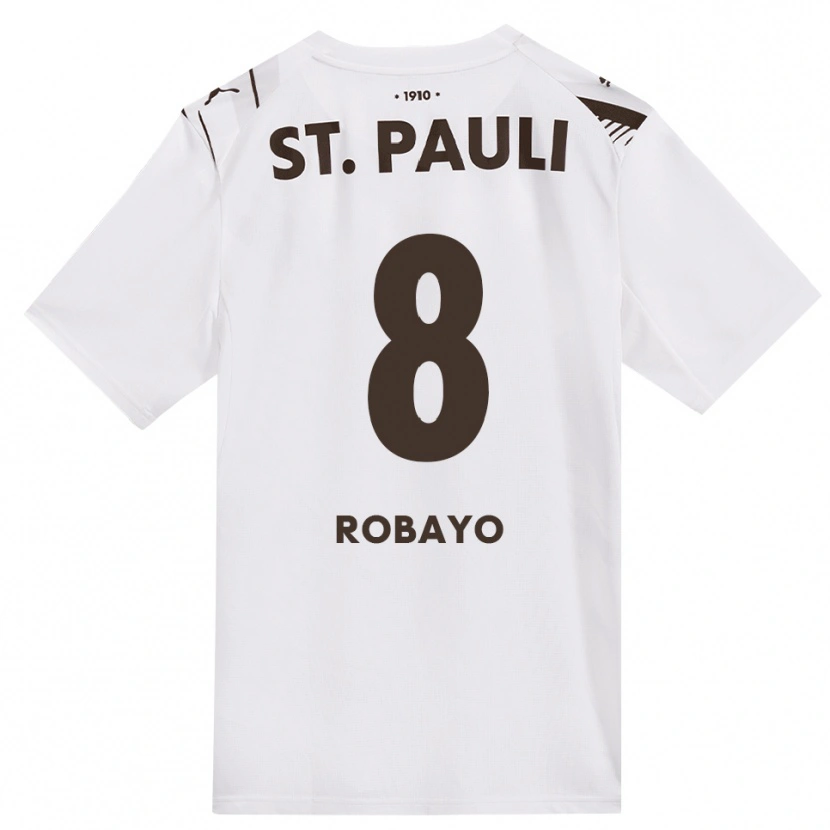 Danxen Enfant Maillot Oscar Robayo #8 Café Blanc Rouge Tenues Extérieur 2026/27 T-Shirt