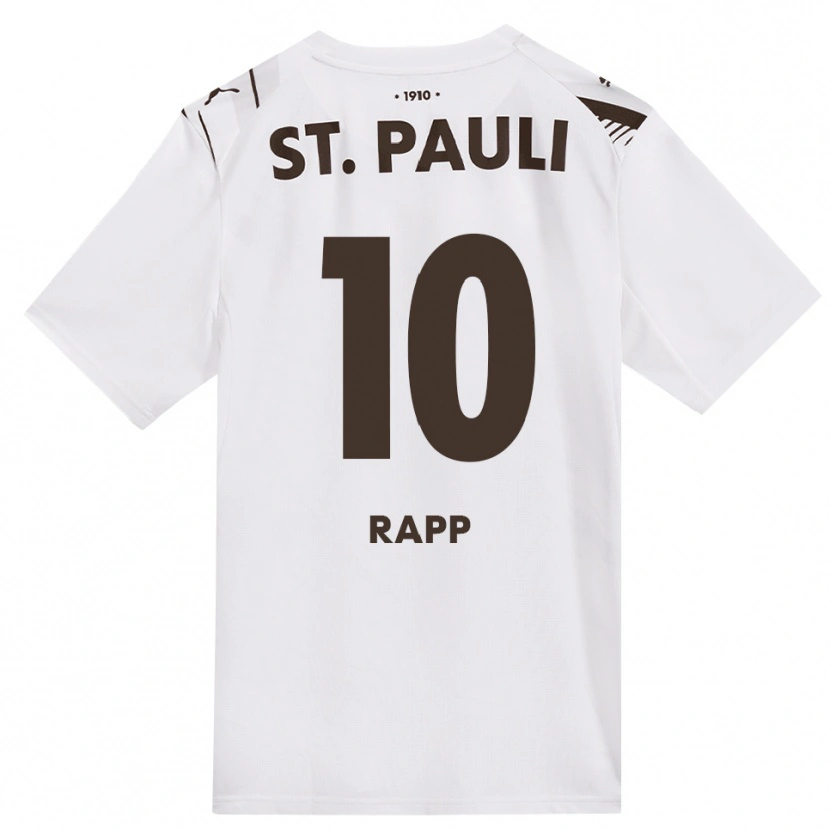 Danxen Enfant Maillot Jeroom Rapp #10 Café Blanc Rouge Tenues Extérieur 2026/27 T-Shirt