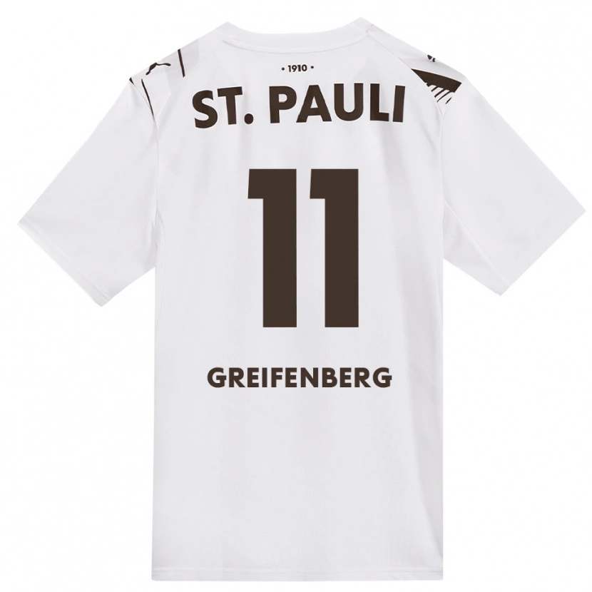 Danxen Enfant Maillot Ann-Sophie Greifenberg #11 Café Blanc Rouge Tenues Extérieur 2026/27 T-Shirt