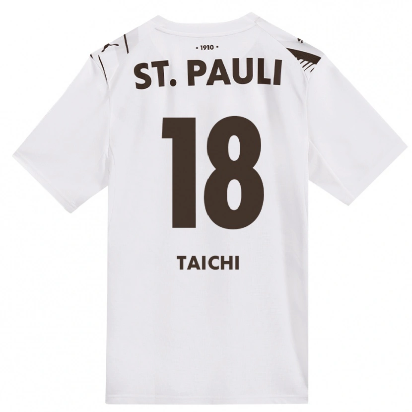 Danxen Enfant Maillot Taichi Hara #18 Café Blanc Rouge Tenues Extérieur 2026/27 T-Shirt