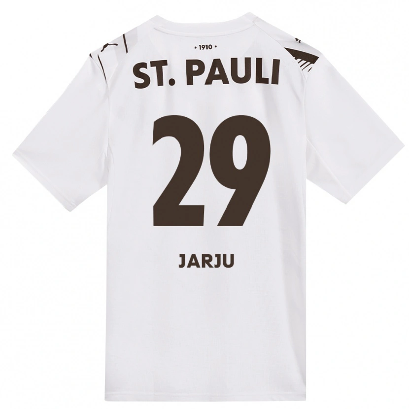 Danxen Enfant Maillot Bubakar Jarju #29 Café Blanc Rouge Tenues Extérieur 2026/27 T-Shirt
