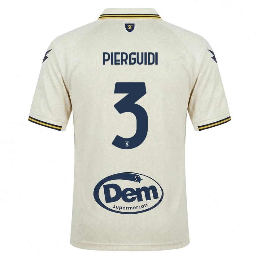 Danxen Enfant Maillot Vittorio Pierguidi #3 Vieux Dentelle Jaune Noir Tenues Extérieur 2026/27 T-Shirt