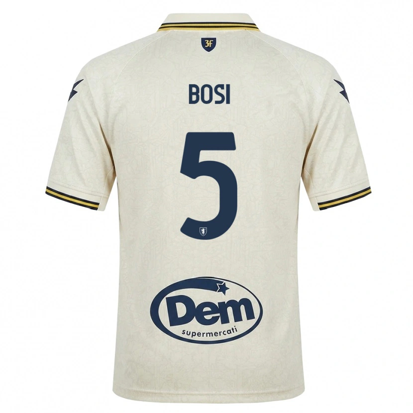 Danxen Enfant Maillot Giorgio Bosi #5 Vieux Dentelle Jaune Noir Tenues Extérieur 2026/27 T-Shirt