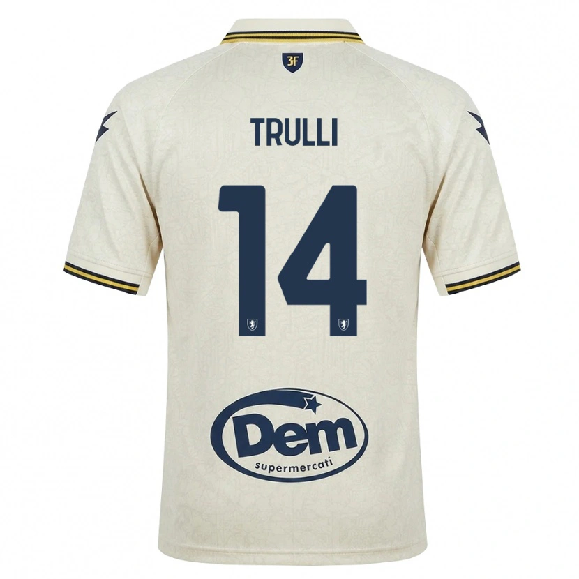 Danxen Enfant Maillot Lorenzo Trulli #14 Vieux Dentelle Jaune Noir Tenues Extérieur 2026/27 T-Shirt