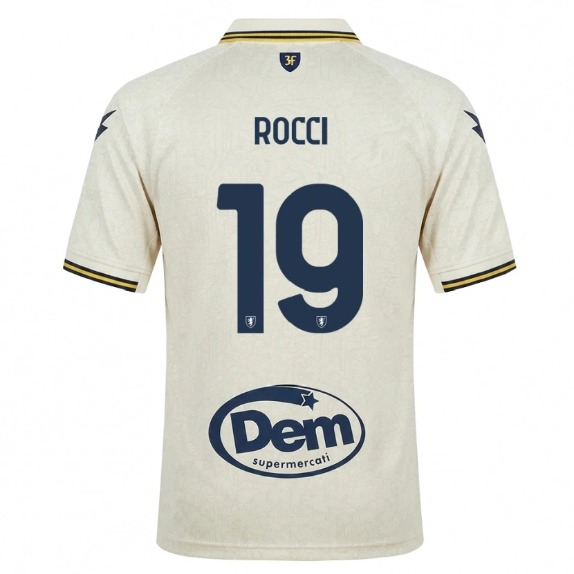Danxen Enfant Maillot Valerio Rocci #19 Vieux Dentelle Jaune Noir Tenues Extérieur 2026/27 T-Shirt